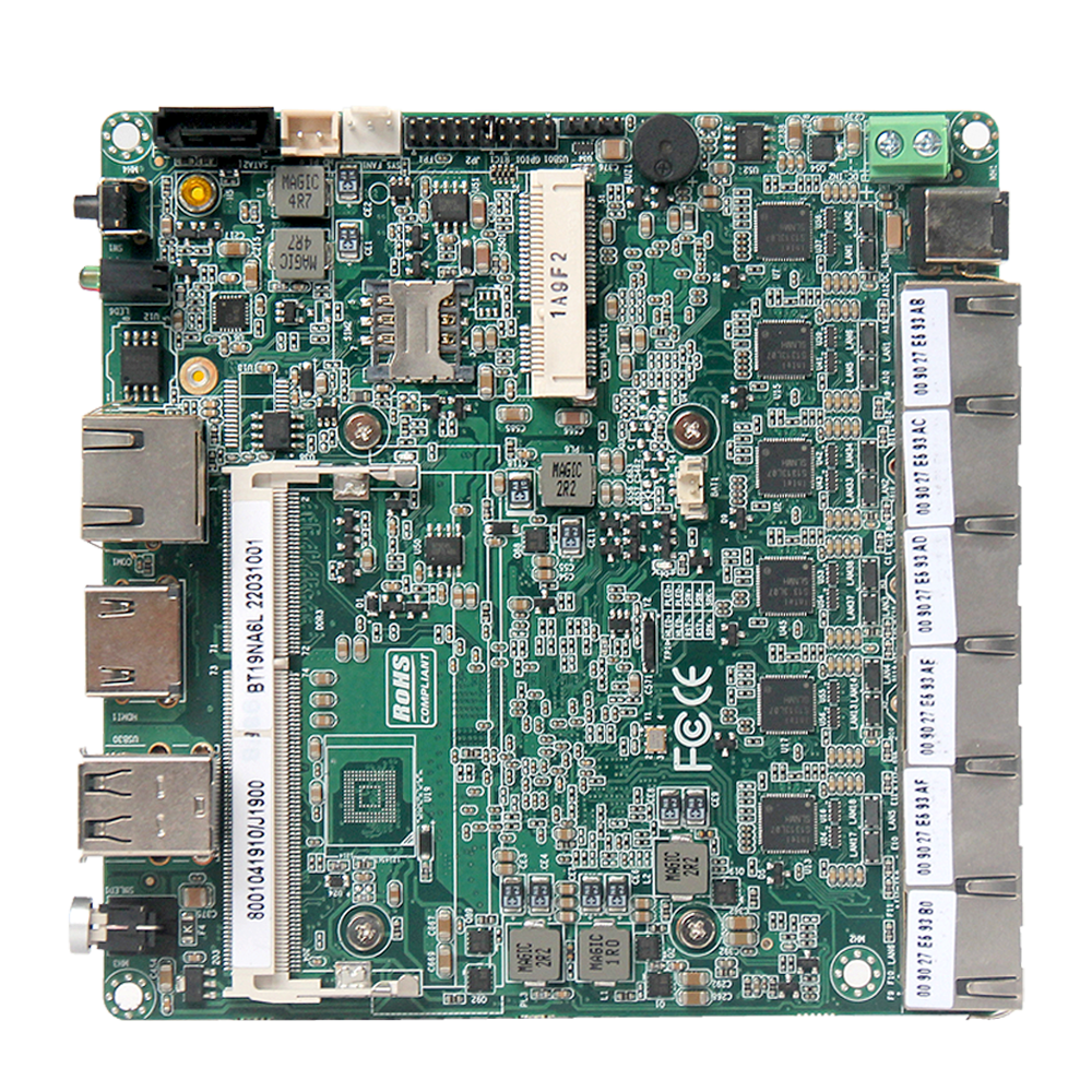PIESIA BT19NA6L J1900 CPU NANO INDUSTRIAL MINI PC & ITX BOARDS
