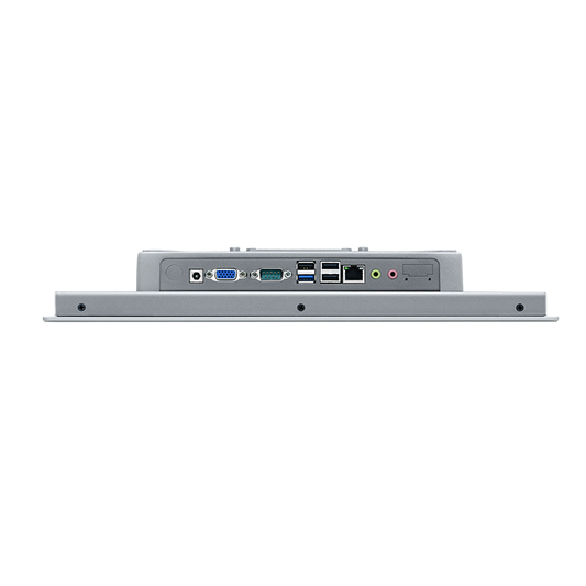 10.1" inch Industrial Flat Panel PC Windows J1900 4GB DDR3 64GB All In One PC with Capacitive Touch – Mount Type J - Front Power Switch - Side