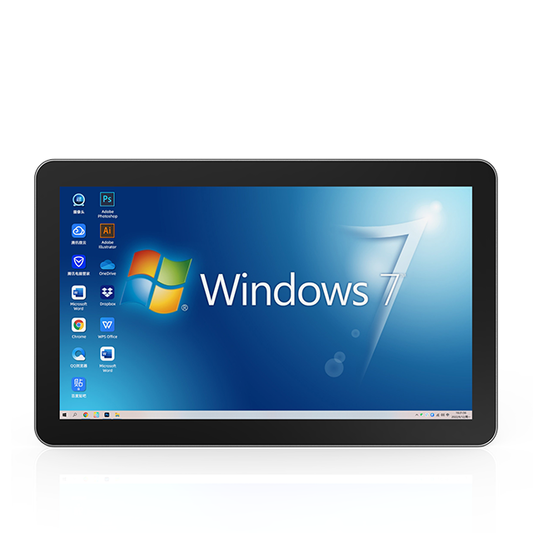 21.5" inch Industrial Flat Panel PC Windows i3 4GB DDR3 64GB All In One PC with Capacitive Touch – Mount Type H - Front
