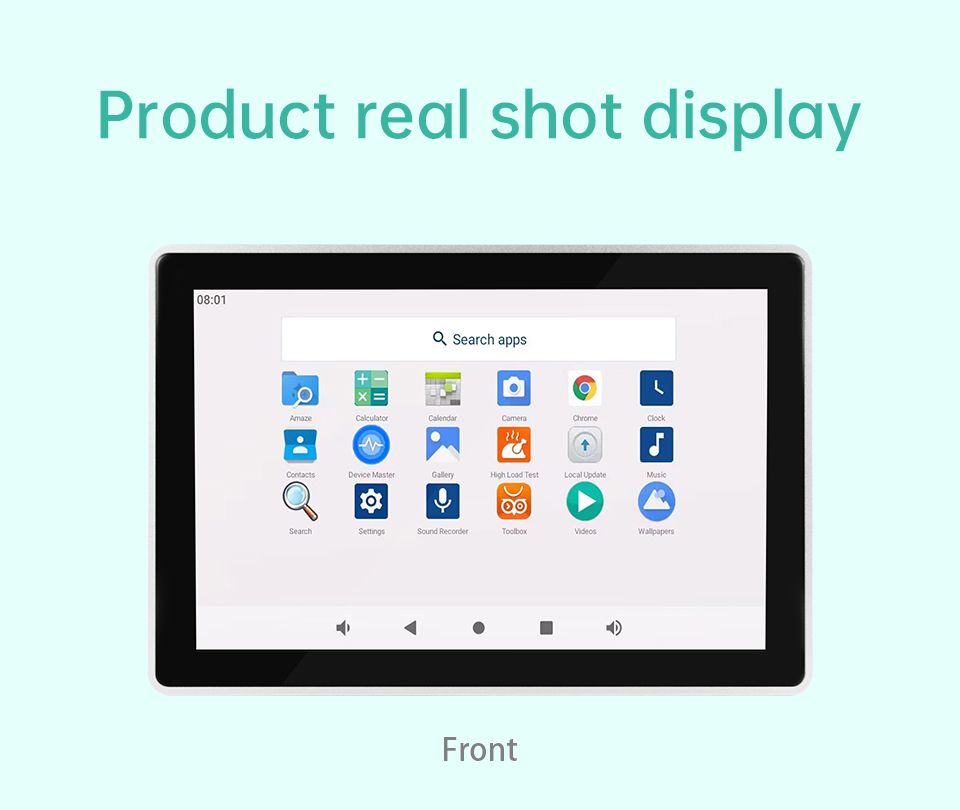 FlexCOM Control Hub Aluminum 7" inch IPS All in One HMI Android Panel PC RK3568 2GB RAM 16GB ROM CANBUS RS485 Supported