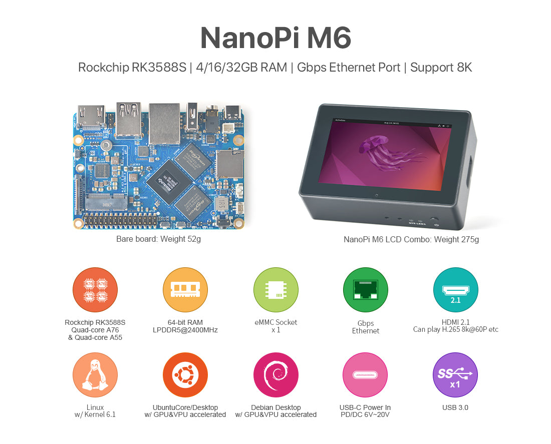 Friendly Elec NanoPi M6 Development Board