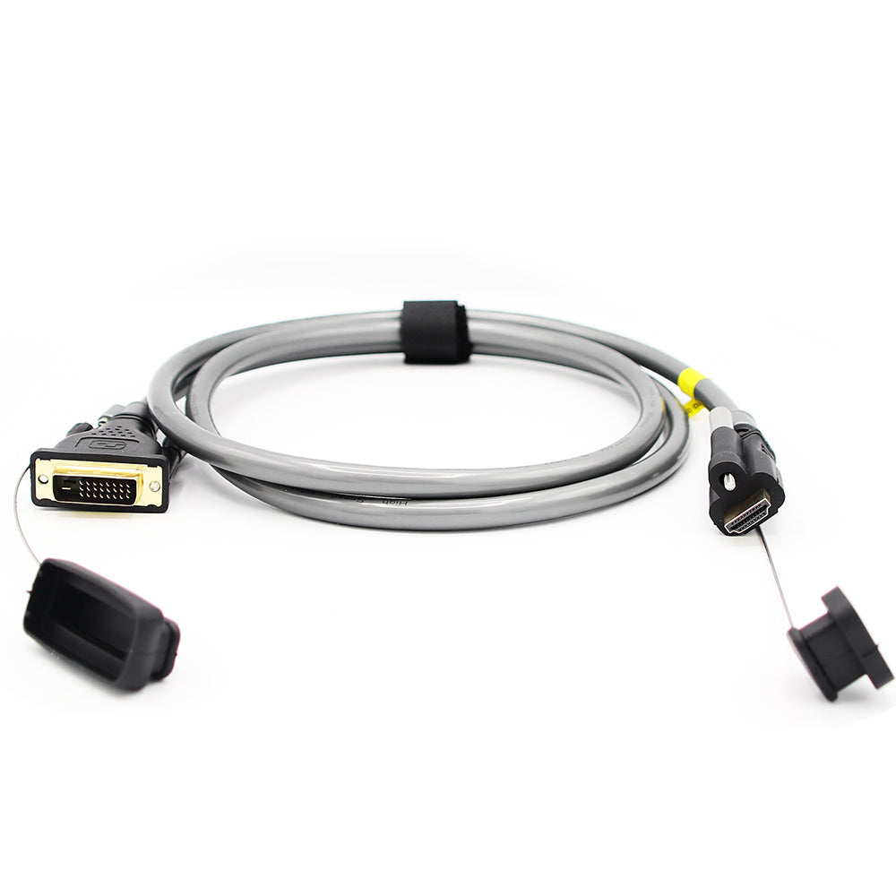 GIC24 HDMI TYPE A Male to DVI Male Cable (with screw & cap)