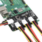 Raspberry Pi Compute Module 4 PCIE to Four-way SATA3.0 Expansion Board Module
