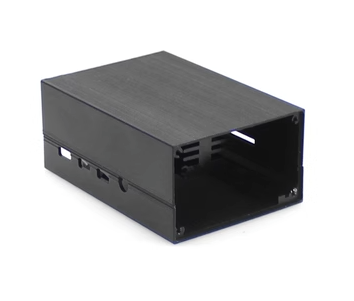 Raspberry Pi Black Metal Case With Built In Fan for 4B