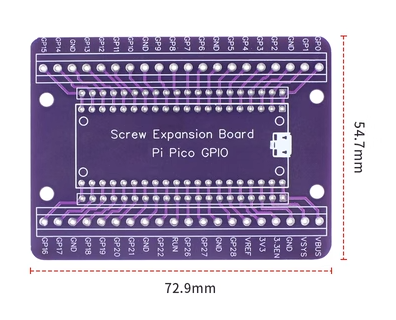 Raspberry Pi Pico Expanding Board Terminal GPIO Interface Module Welded