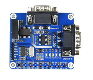 Raspberry Pi 4B/3B Expansion Board With SPI To RS232 Serial Port Module Dual-Channel Isolation