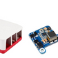 Raspberry Pi 4B/3B+ Mini Expansion Board For POE HAT Power Over Ethernet Module PoE + Plastic Case