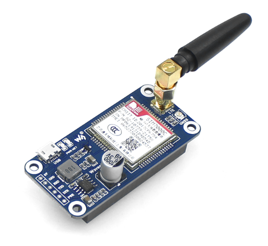 Raspberry Pi 4B NB-loT/eMTC/EDGE/GPRS/GNSS SIM7000c Wireless Communication Module