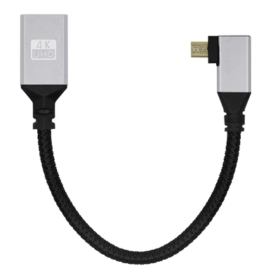 Raspberry Pi 4B Micro HDMI Cable Micro Revolution To HDMI Female Video Signal Cable Adapter