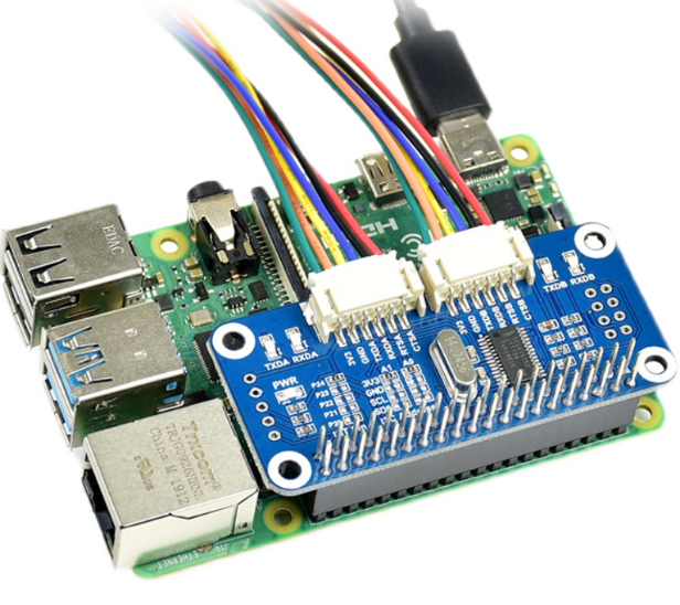 Raspberry Pi 3B/4B/Zero Expansion Board With Two-Way UART And I2C Serial Port