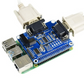 Raspberry Pi 4B/3B Expansion Board With SPI To RS232 Serial Port Module Dual-Channel Isolation