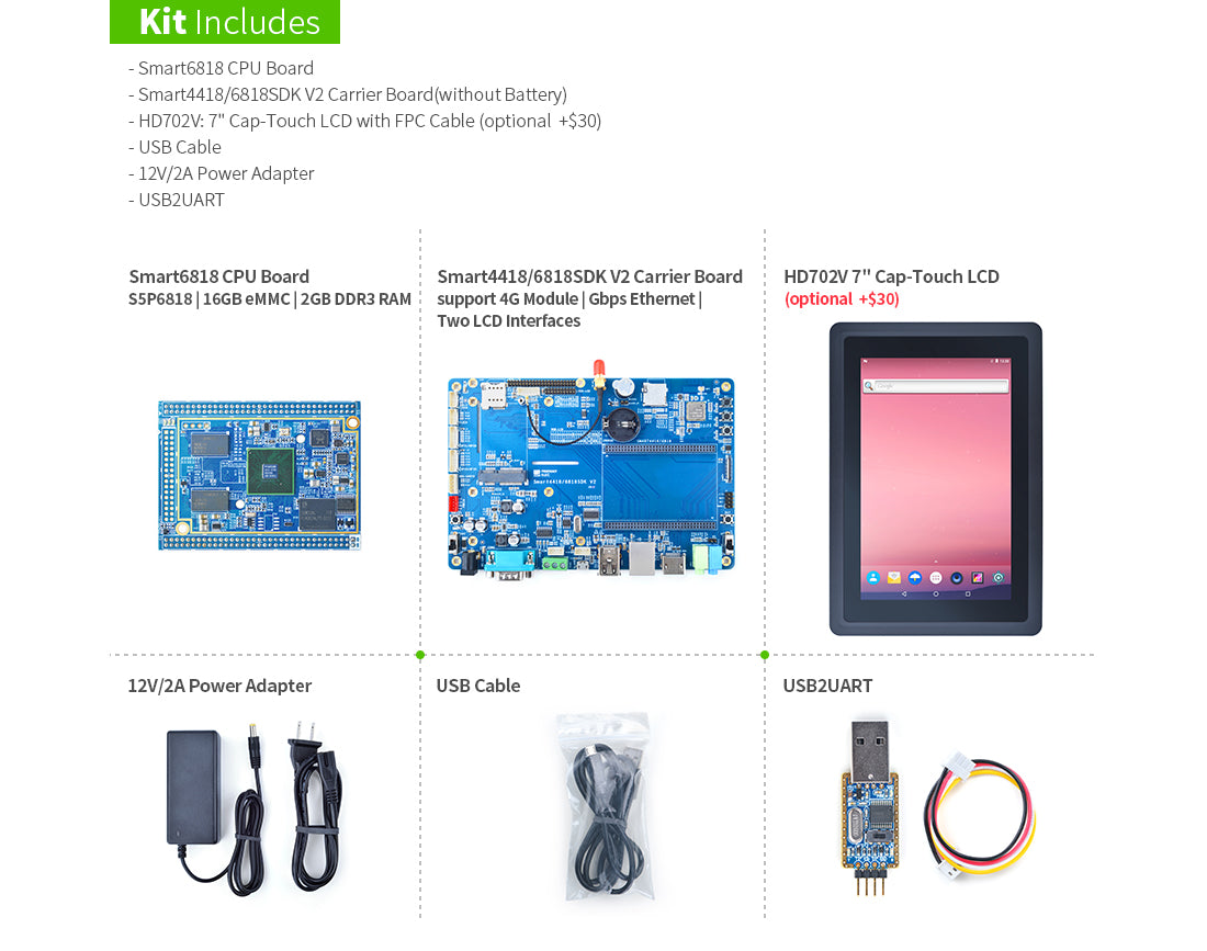 Friendly Elec Smart6818 Dev Kit 2.0
