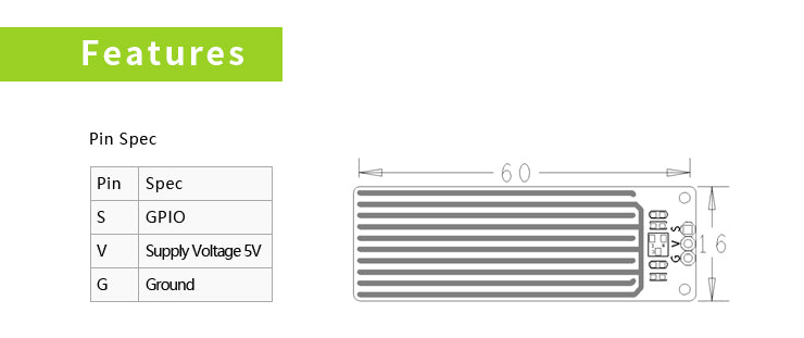 Water/Drop Detection Sensor Module