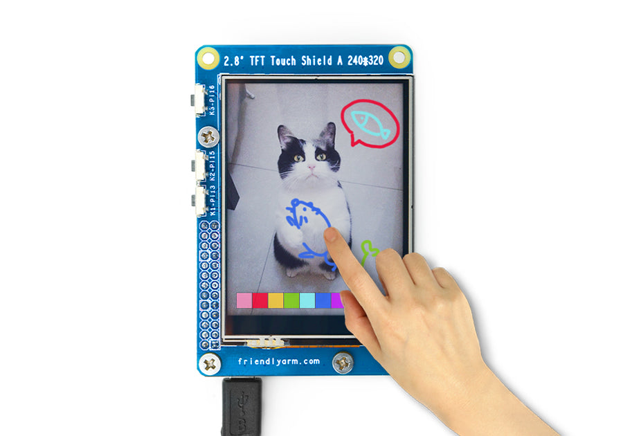 2.8 inch Resistive Touch LCD