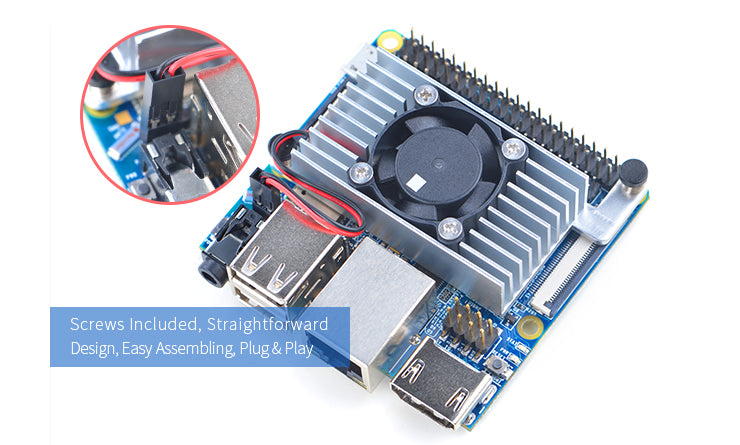 Cooling Set for M3: Combination of Heat Sink & Cooling Fan