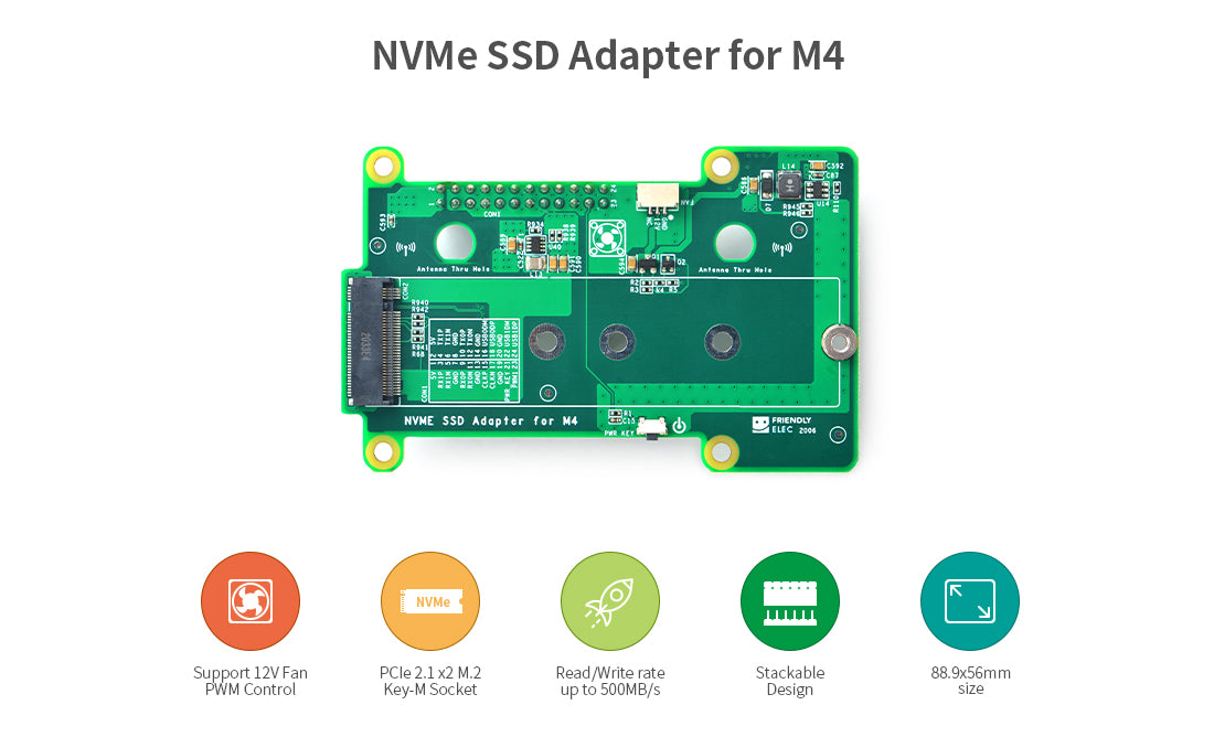 NVMe SSD Adapter for M4