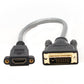GIC25 HDMI TYPE A Female(with nut) to DVI Male Cable