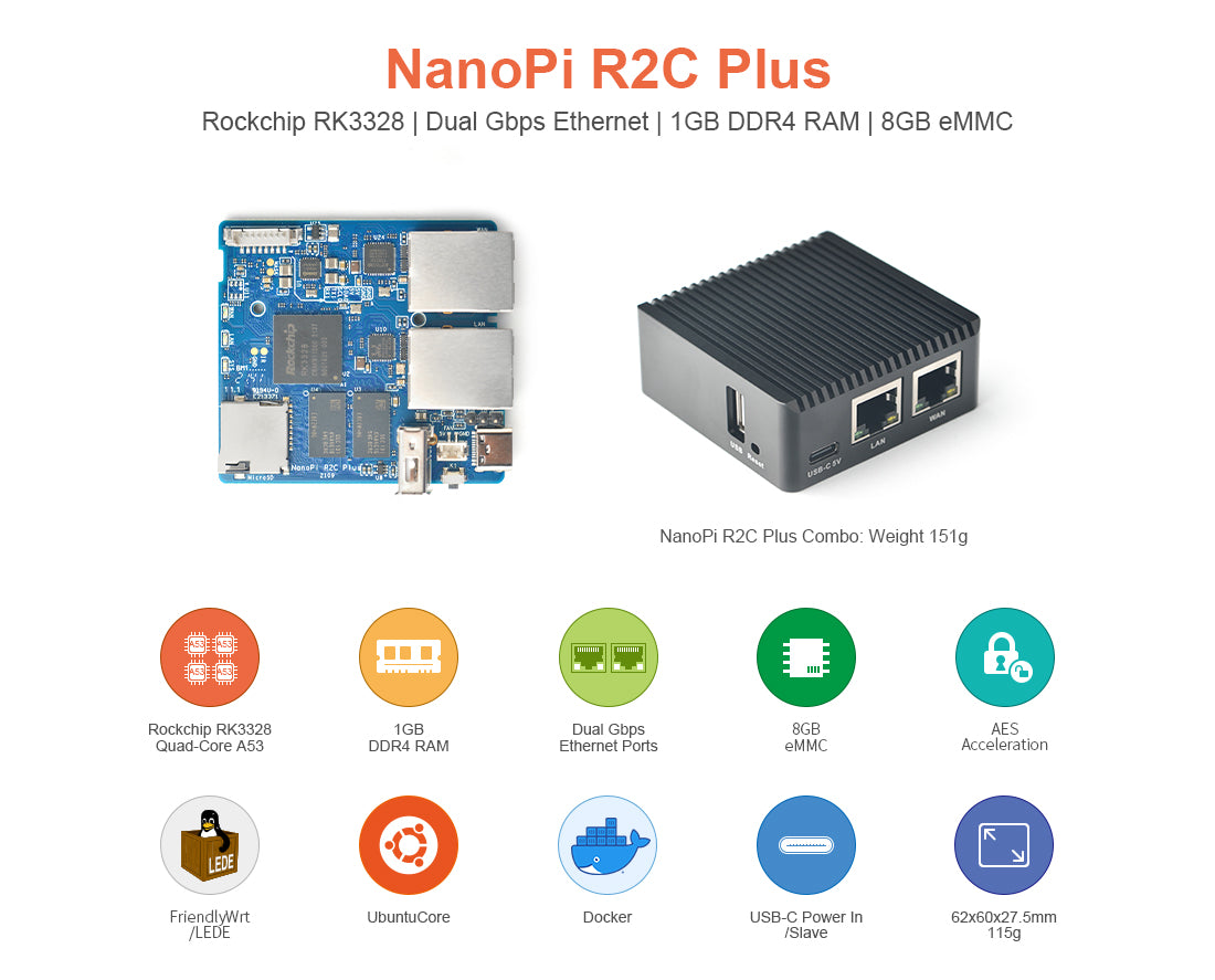 Friendly Elec NanoPi R2C Plus