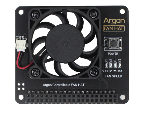 Raspberry Pi Metal Case Argon  Controllable  Fan Hat With Wall Mount For 3B/4B