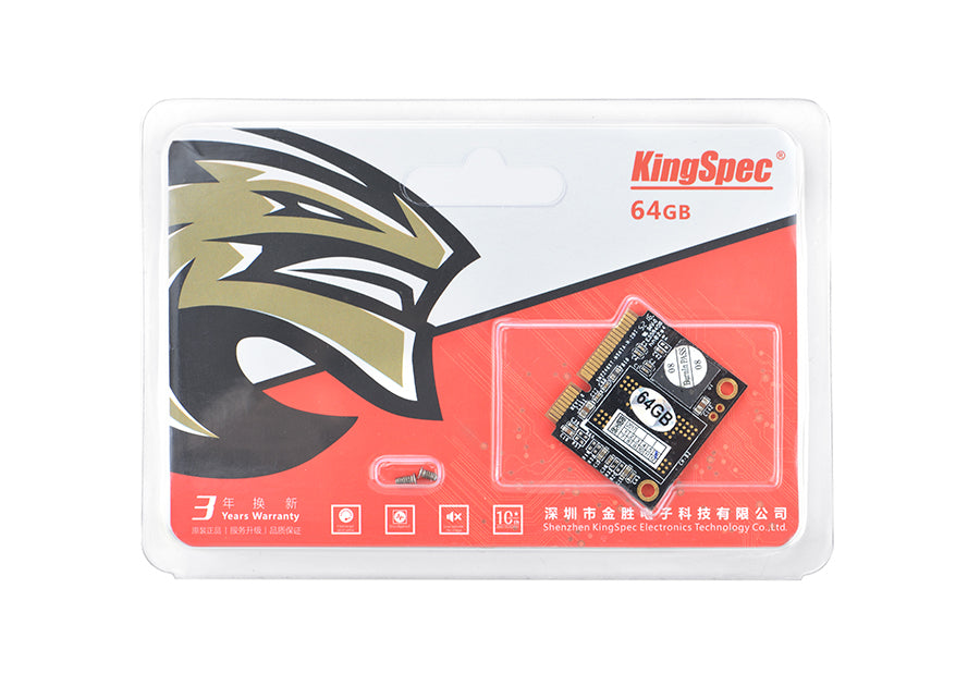 Kingspec 64GB MiniPCIe mSATA Half Size SSD