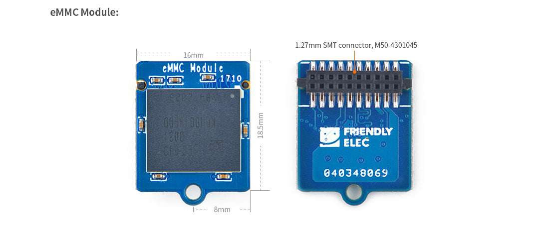 8GB eMMC 5.1 Module for NanoPi