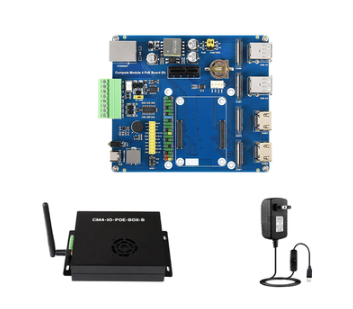 Raspberry Pi Compute Module 4 POE/RS485/RS232 Expansion Board Kit