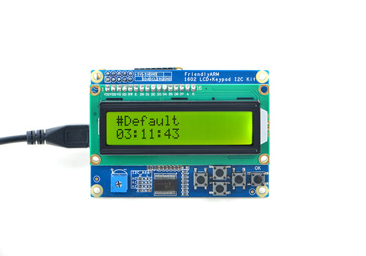 I2C Interface 1602 LCD Module with Keypad for Pi